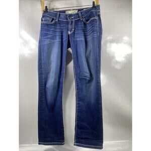 BKE Stella Slim Fit Skinny Distressed Jeans Women’s 27x26 Blue Buckle